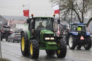 Blokada drogi krajowej nr 78 w Nagłowicach