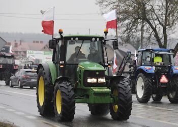 Blokada drogi krajowej nr 78 w Nagłowicach