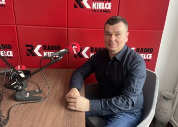 27.02.2024 Sandomierz. Na zdjęciu Tomasz Ramus - kandydat na burmistrza Sandomierza / Fot. Grażyna Szlęzak - Radio Kielce