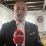 28.02.2024. Sandomierz. Sesja rady miasta. Na zdjęciu: radny Marcin Świerkula. / Fot. Grażyna Szlęzak - Radio Kielce