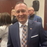 21.02.2024. Skarżysko-Kamienna. Prezentacja kandydatów Koalicji Obywatelskiej w wyborach samorządowych. Na zdjęciu Jarosław Niziołek - kandydat na prezydenta Skarżyska-Kamiennej. / Fot. Anna Głąb - Radio Kielce