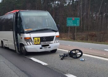 Bus potrącił rowerzystę