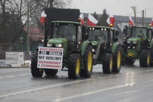 Protest rolników. Utrudnienia na DK74