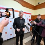 25.02.2024. Kielce. Konferencja prasowa. Na zdjęciu Wojciech Chłopek - prezes Rady Nadzorczej Korona SA. / Fot. Piotr Polak - PAP