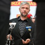 25.02.2024. Kielce. Konferencja prasowa. Na zdjęciu Wojciech Chłopek - prezes Rady Nadzorczej Korona SA. / Fot. Piotr Polak - PAP