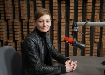 20.02.2024. Rozmowa Dnia Radio Kielce. Na zdjęciu: Agata Wojda - Agata Wojda - kandydatka na prezydenta Kielc / Fot. Aleksandra Kwaśniewska - Radio Kielce