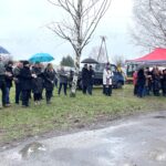 12.03.2024. Końskie. Oficjalne rozpoczęcie budowy osiemdziesięciu mieszkań Społecznej Inicjatywy Mieszkaniowej SMS (Świętokrzyskie, Małopolskie, Śląskie) / Fot. Magdalena Galas-Klusek – Radio Kielce