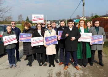 07.03.2024. Kielce. Konferencja Marcina Stępniewskiego - kandydata na prezydenta Kielc / Fot. Marcin Marszałek - Radio Kielce