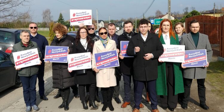 07.03.2024. Kielce. Konferencja Marcina Stępniewskiego - kandydata na prezydenta Kielc / Fot. Marcin Marszałek - Radio Kielce