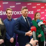 12.03.2024. Kielce. Konferencja Nowej Lewicy. Na zdjęciu (przy mikrofonie): Marcin Chłodnicki - wiceprezydent Kielc / Fot. Marcin Marszałek - Radio Kielce