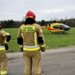 15.03.2024. Antoniów. Trzyletni chłopiec wpadł do przydomowego stawu / Fot. Ratownictwo Powiatu Ostrowieckiego - Facebook