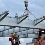 25.03.2024. Starachowice. Konstrukcja stalowa na wiadukcie / Fot. Marek Materek - Facebook