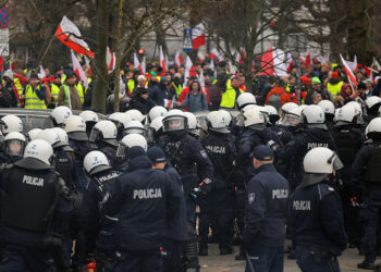 6.03.2024. Warszawa. Demonstracja rolników / Fot. PAP - Paweł Supernak