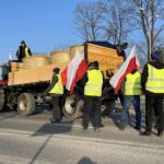 20.03.2024. Kielce. Protest rolników na ul. Krakowskiej / Fot. Robert Felczak - Radio Kielce
