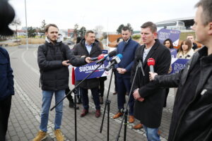 07.03.2024. Kielce. Prezentacja liderów listy wyborczej komitetu „Suchański Bezpartyjni Koalicja dla Kielc” / Fot. Wiktor Taszłow - Radio Kielce