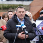 07.03.2024. Kielce. Prezentacja liderów listy wyborczej komitetu „Suchański Bezpartyjni Koalicja dla Kielc”. Na zdjęciu: Kamil Kamiński / Fot. Wiktor Taszłow - Radio Kielce