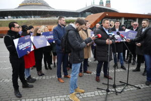 07.03.2024. Kielce. Prezentacja liderów listy wyborczej komitetu „Suchański Bezpartyjni Koalicja dla Kielc” / Fot. Wiktor Taszłow - Radio Kielce