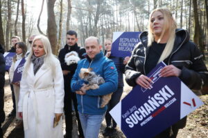 09.03.2024. Kielce. Konferencja prasowa Kamila Suchańskiego - kandydata na prezydenta Kielc / Fot. Wiktor Taszłow - Radio Kielce