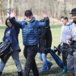 09.03.2024. Miedziana Góra. Akcja sprzątania rzeki Bobrza / Fot. Wiktor Taszłow - Radio Kielce