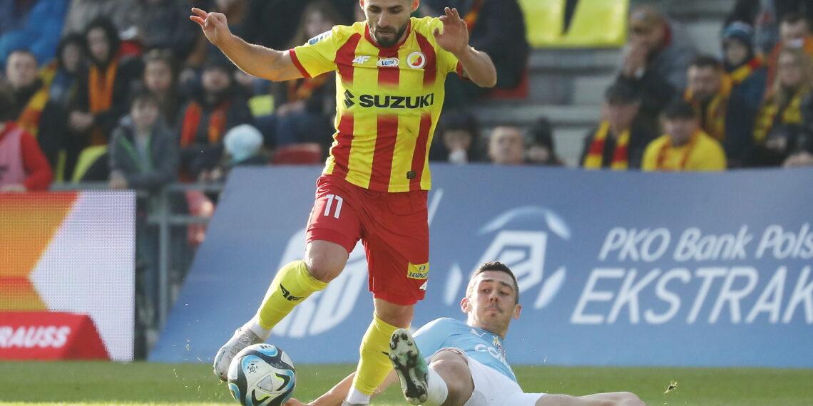 09.03.2024. Kielce. Mecz Korona Kielce - Cracovia Kraków / Fot. Wiktor Taszłow - Radio Kielce