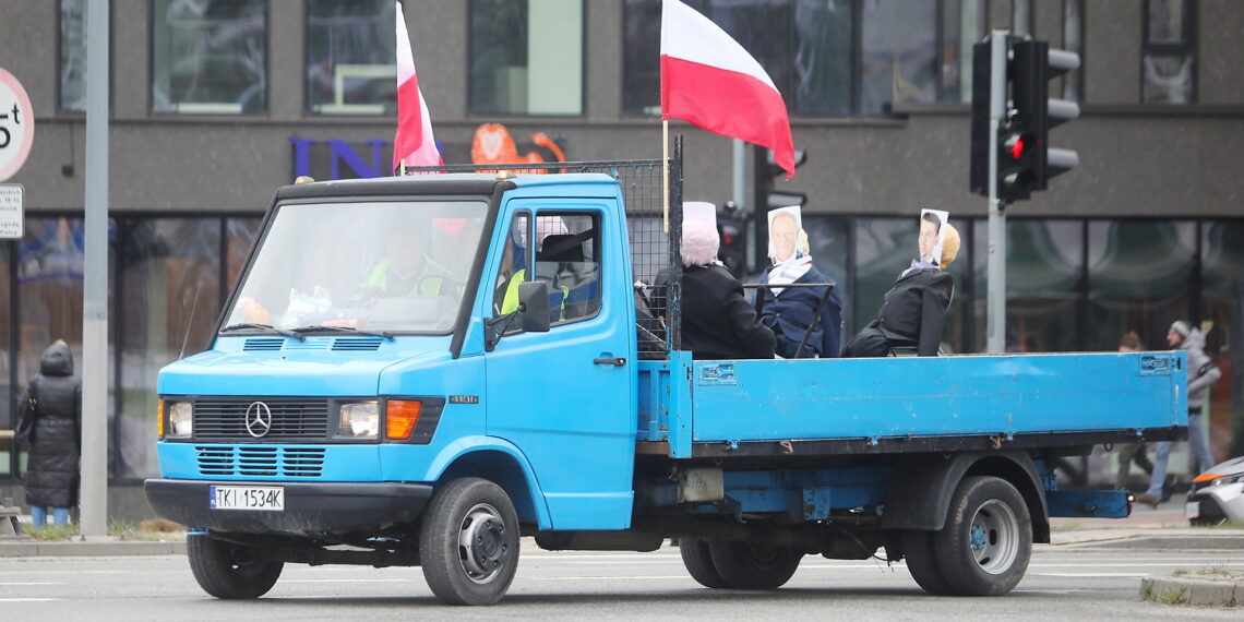 14.03.2024. Kielce. Protest rolników / Fot. Wiktor Taszłow - Radio Kielce