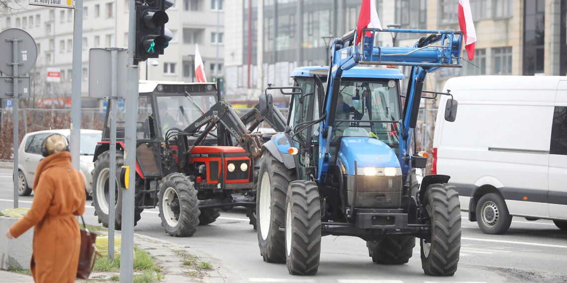 14.03.2024. Kielce. Protest rolników / Fot. Wiktor Taszłow - Radio Kielce