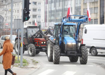 14.03.2024. Kielce. Protest rolników / Fot. Wiktor Taszłow - Radio Kielce