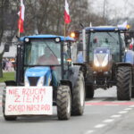 Protest rolników w centrum Kielc