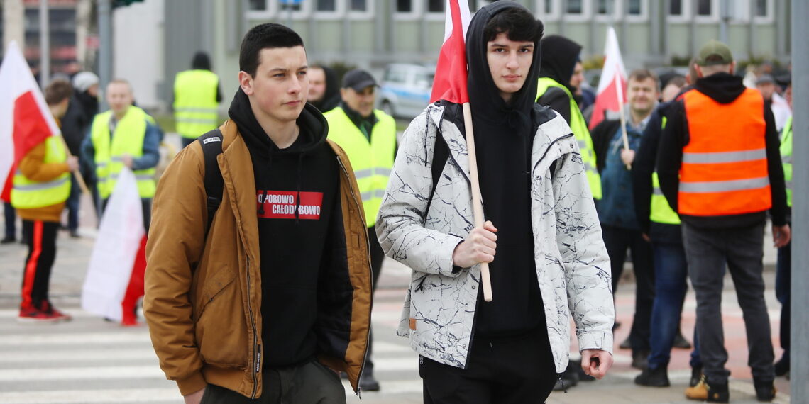 14.03.2024. Kielce. Protest rolników / Fot. Wiktor Taszłow - Radio Kielce