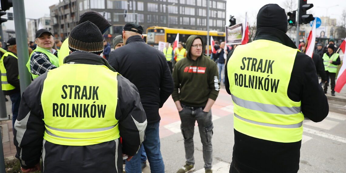 14.03.2024. Kielce. Protest rolników / Fot. Wiktor Taszłow - Radio Kielce