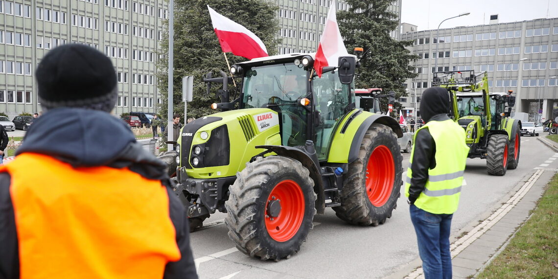 14.03.2024. Kielce. Protest rolników / Fot. Wiktor Taszłow - Radio Kielce