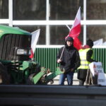 20.03.2024. Kielce. Protest rolników na ul. Ściegienngo / Fot. Wiktor Taszłow - Radio Kielce