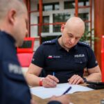 27.03.2024. Kielce. Świętokrzyscy policjanci oddali honorowo krew / źródło: KWP w Kielcach