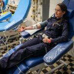 27.03.2024. Kielce. Świętokrzyscy policjanci oddali honorowo krew / źródło: KWP w Kielcach