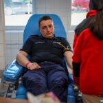 27.03.2024. Kielce. Świętokrzyscy policjanci oddali honorowo krew / źródło: KWP w Kielcach