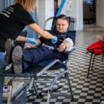 27.03.2024. Kielce. Świętokrzyscy policjanci oddali honorowo krew / źródło: KWP w Kielcach