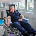 27.03.2024. Kielce. Świętokrzyscy policjanci oddali honorowo krew / źródło: KWP w Kielcach
