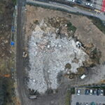 12.02.2024. Wyburzanie budynku po dawnym salonie samochodowym / Fot. Jarosław Kubalski – Radio Kielce