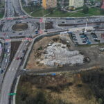 12.02.2024. Wyburzanie budynku po dawnym salonie samochodowym / Fot. Jarosław Kubalski – Radio Kielce