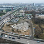 12.02.2024. Wyburzanie budynku po dawnym salonie samochodowym / Fot. Jarosław Kubalski – Radio Kielce