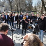 Współpraca z sąsiednimi gminami pomoże także Kielcom - twierdzi Agata Wojda - Radio Kielce 29.03.2024 Kielce. Konferencja prasowa Koalicji Obywatelskiej z Kielc i powiatu kieleckiego / Fot. Jarosław Kubalski - Radio Kielce