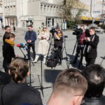 Współpraca z sąsiednimi gminami pomoże także Kielcom - twierdzi Agata Wojda - Radio Kielce 29.03.2024 Kielce. Konferencja prasowa Koalicji Obywatelskiej z Kielc i powiatu kieleckiego / Fot. Jarosław Kubalski - Radio Kielce