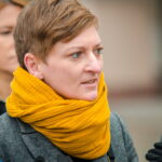 06.03.2024. Kielce. Konferencja prasowa Agaty Wojdy - kandydatki na prezydenta Kielc. / Fot. Agata Wojda