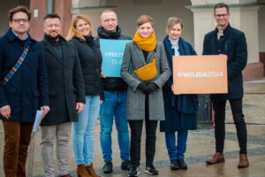 06.03.2024. Kielce. Konferencja prasowa Agaty Wojdy - kandydatki na prezydenta Kielc. / Fot. Agata Wojda