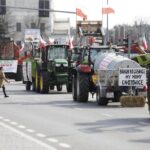 21.03.2024. Kielce. Aleja IX Wieków Kielc. Protest rolników / Fot. Jarosław Kubalski – Radio Kielce