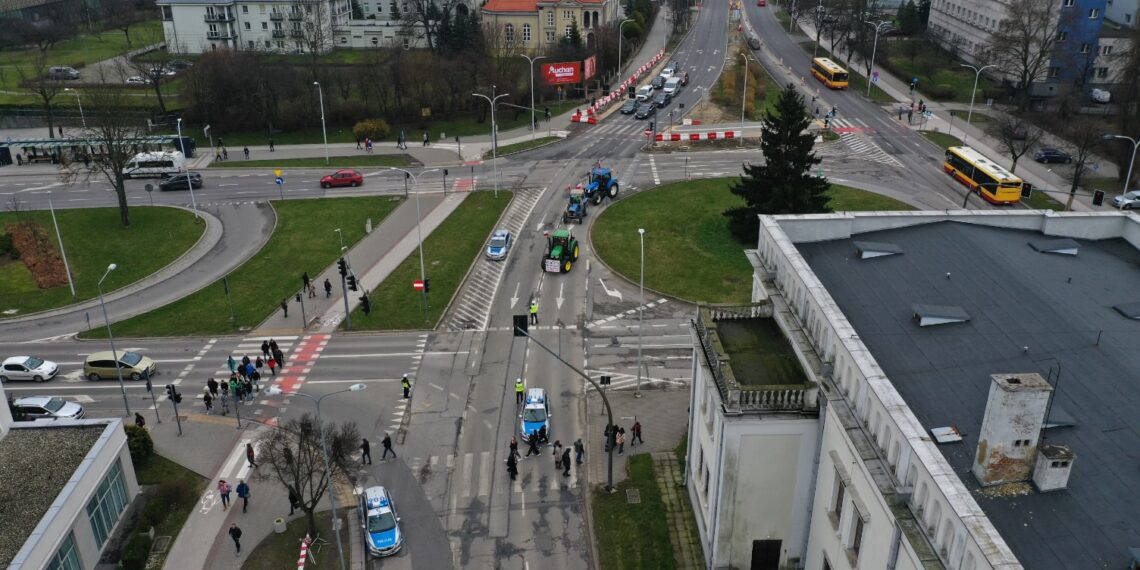 14.03.2024. Kielce. Protest rolników / Fot. Jarosław Kubalski - Radio Kielce