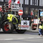 21.03.2024. Kielce. Aleja IX Wieków Kielc. Protest rolników / Fot. Jarosław Kubalski – Radio Kielce