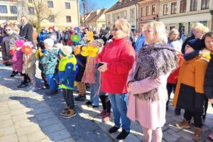 21.03.2024. Sandomierz. Obchody Światowego Dnia Osób z Zespołem Downa / Fot. Grażyna Szlęzak - Radio Kielce