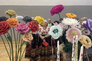 Kwiaty wykonane przez Beatę Machałę z Ciszycy / Fot. Grażyna Szlęzak - Radio Kielce