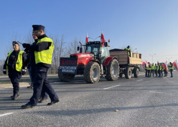 Policja: protest przebiega bez zakłóceń